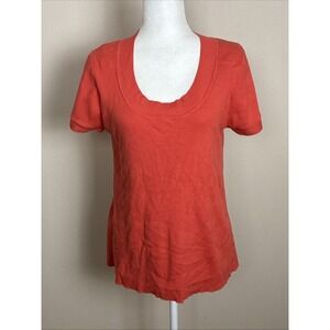 Apt‎ 9 Short Sleeve Orange Sweater Size XL